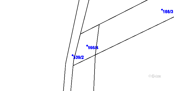 Parcela st. 166/4 v KÚ Skály u Teplic nad Metují, Katastrální mapa