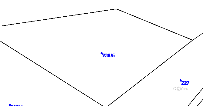 Parcela st. 238/5 v KÚ Teplice nad Metují, Katastrální mapa