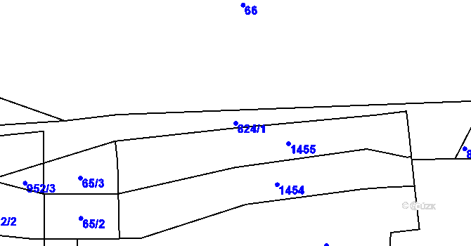 Parcela st. 824/1 v KÚ Terešov, Katastrální mapa