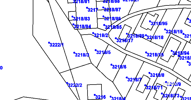 Parcela st. 3218/5 v KÚ Horní Těrlicko, Katastrální mapa