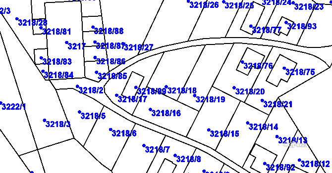 Parcela st. 3218/18 v KÚ Horní Těrlicko, Katastrální mapa