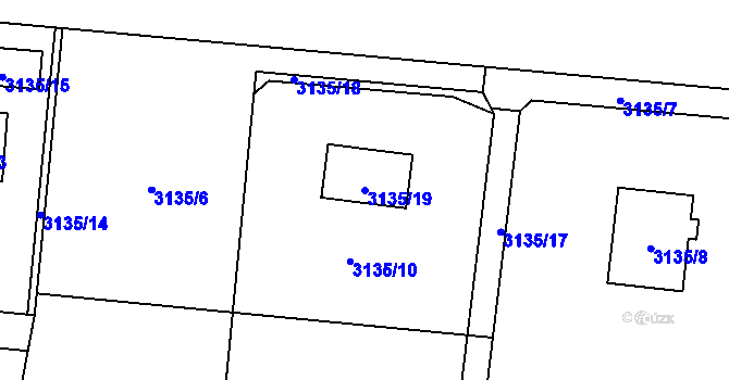 Parcela st. 3135/19 v KÚ Horní Těrlicko, Katastrální mapa