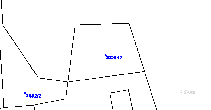 Parcela st. 3839/2 v KÚ Horní Těrlicko, Katastrální mapa