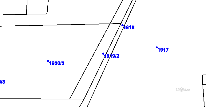 Parcela st. 1919/2 v KÚ Horní Těrlicko, Katastrální mapa