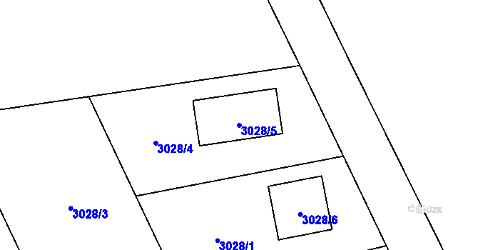 Parcela st. 3028/5 v KÚ Horní Těrlicko, Katastrální mapa