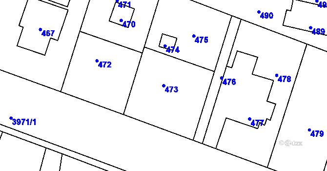 Parcela st. 473 v KÚ Horní Těrlicko, Katastrální mapa