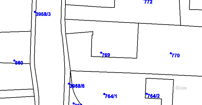 Parcela st. 769 v KÚ Horní Těrlicko, Katastrální mapa