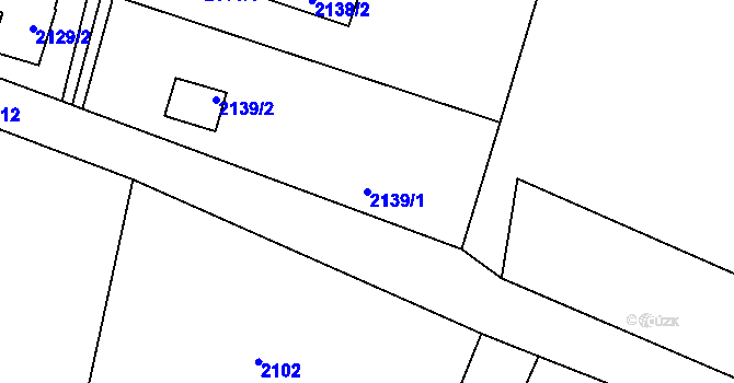 Parcela st. 2139/1 v KÚ Horní Těrlicko, Katastrální mapa