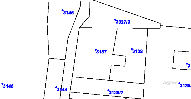 Parcela st. 3137 v KÚ Horní Těrlicko, Katastrální mapa