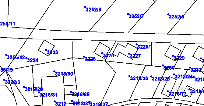 Parcela st. 3225 v KÚ Horní Těrlicko, Katastrální mapa