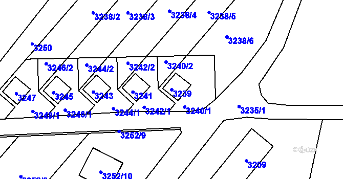 Parcela st. 3239 v KÚ Horní Těrlicko, Katastrální mapa
