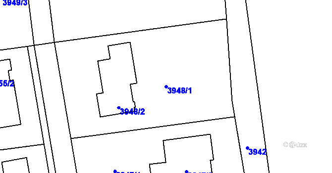 Parcela st. 3948/1 v KÚ Horní Těrlicko, Katastrální mapa