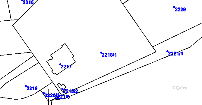 Parcela st. 2218/1 v KÚ Horní Těrlicko, Katastrální mapa