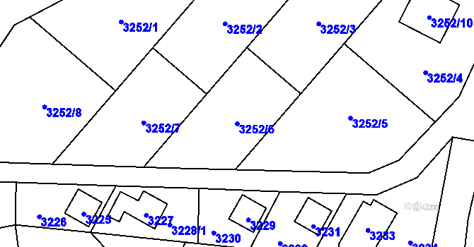 Parcela st. 3252/6 v KÚ Horní Těrlicko, Katastrální mapa