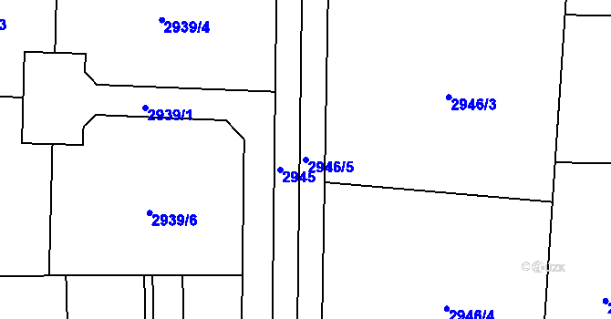 Parcela st. 2946/5 v KÚ Horní Těrlicko, Katastrální mapa