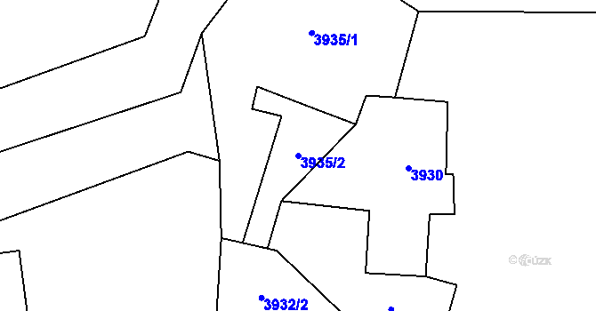 Parcela st. 3935/2 v KÚ Horní Těrlicko, Katastrální mapa