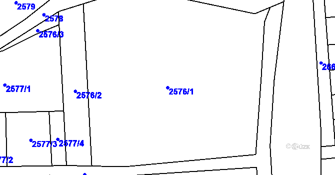 Parcela st. 2576/1 v KÚ Horní Těrlicko, Katastrální mapa