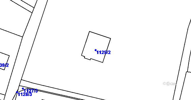 Parcela st. 1129/2 v KÚ Dolní Těrlicko, Katastrální mapa