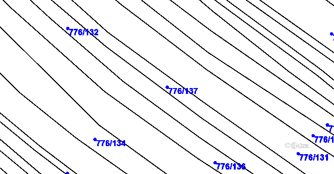 Parcela st. 776/137 v KÚ Těšánky, Katastrální mapa