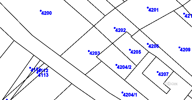 Parcela st. 31 v KÚ Těšetice u Znojma, Katastrální mapa