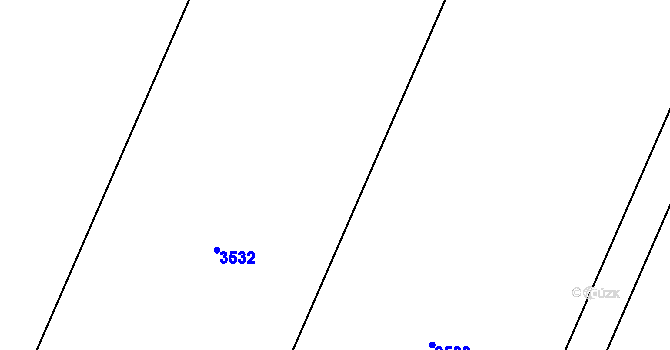 Parcela st. 437/3 v KÚ Těšetice u Znojma, Katastrální mapa