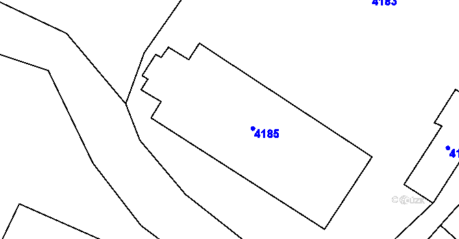 Parcela st. 698 v KÚ Těšetice u Znojma, Katastrální mapa