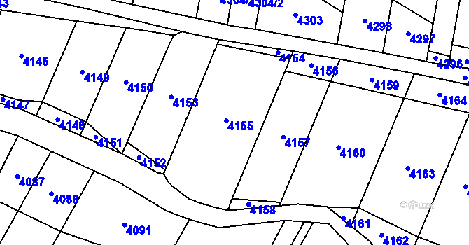 Parcela st. 700/1 v KÚ Těšetice u Znojma, Katastrální mapa