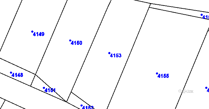 Parcela st. 700/5 v KÚ Těšetice u Znojma, Katastrální mapa