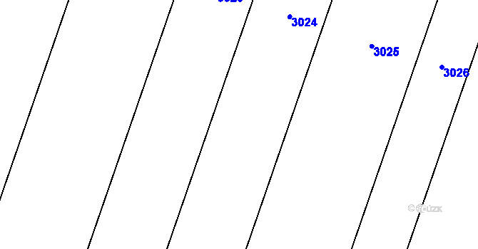 Parcela st. 756/5 v KÚ Těšetice u Znojma, Katastrální mapa