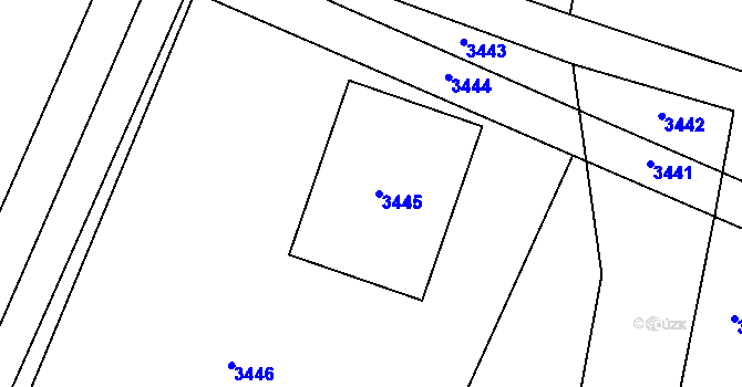 Parcela st. 429/10 v KÚ Těšetice u Znojma, Katastrální mapa