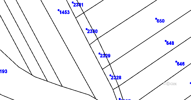 Parcela st. 669/18 v KÚ Těšov, Katastrální mapa