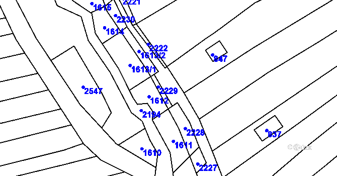 Parcela st. 778/30 v KÚ Těšov, Katastrální mapa