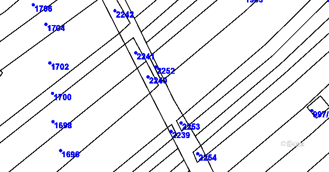 Parcela st. 778/118 v KÚ Těšov, Katastrální mapa