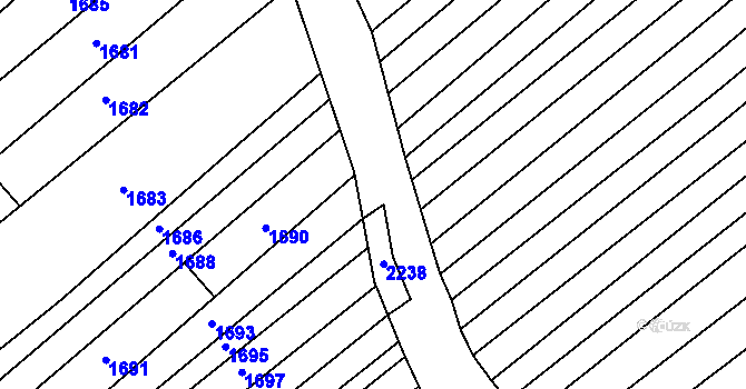 Parcela st. 778/155 v KÚ Těšov, Katastrální mapa