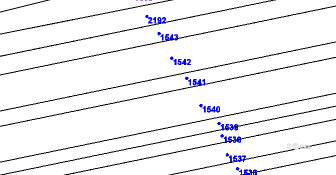 Parcela st. 1070/6 v KÚ Těšov, Katastrální mapa