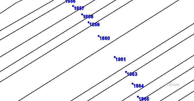 Parcela st. 1147/7 v KÚ Těšov, Katastrální mapa