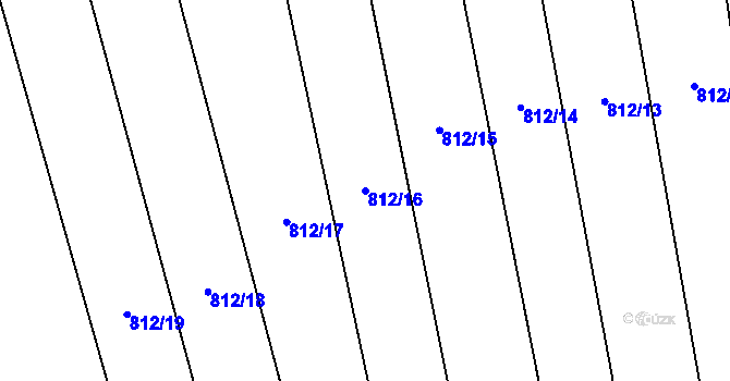 Parcela st. 812/16 v KÚ Těšovice u Prachatic, Katastrální mapa