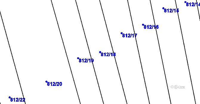 Parcela st. 812/18 v KÚ Těšovice u Prachatic, Katastrální mapa