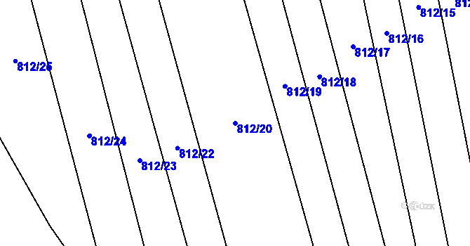 Parcela st. 812/20 v KÚ Těšovice u Prachatic, Katastrální mapa