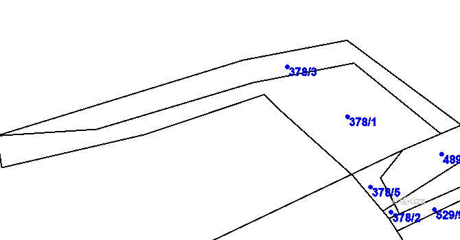 Parcela st. 529/6 v KÚ Těšovice u Prachatic, Katastrální mapa