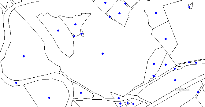 Parcela st. 661/16 v KÚ Tetín u Berouna, Katastrální mapa