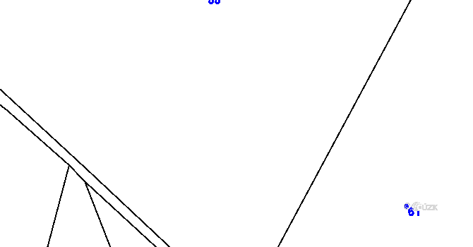 Parcela st. 58 v KÚ Tetín, Katastrální mapa