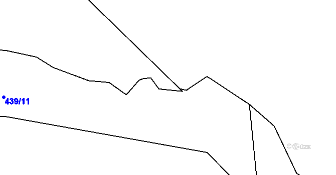 Parcela st. 439/7 v KÚ Vřesník u Tetína, Katastrální mapa