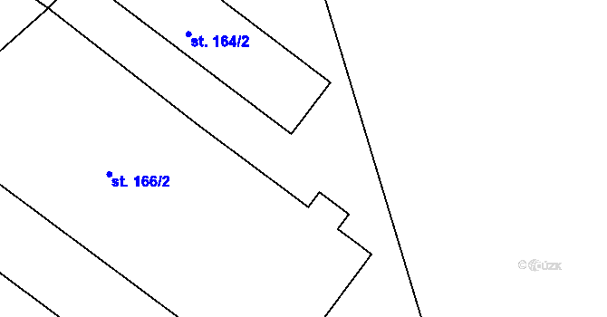 Parcela st. 443/34 v KÚ Tis u Habrů, Katastrální mapa