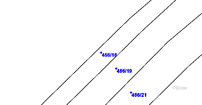 Parcela st. 456/18 v KÚ Tis u Habrů, Katastrální mapa