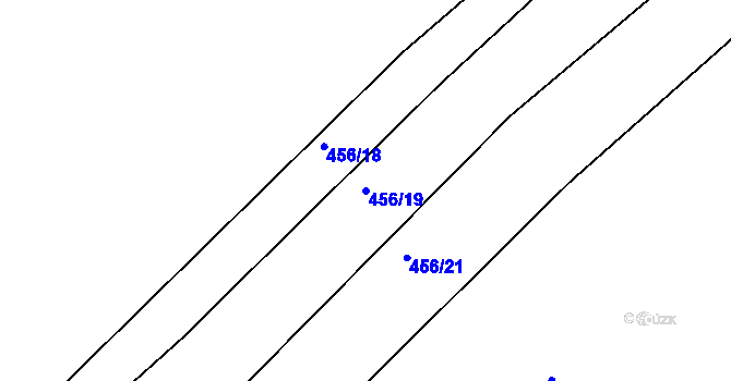 Parcela st. 456/19 v KÚ Tis u Habrů, Katastrální mapa