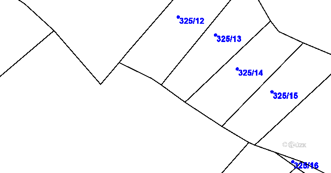 Parcela st. 496/10 v KÚ Tis u Habrů, Katastrální mapa