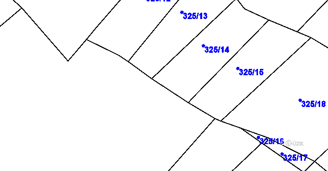 Parcela st. 496/11 v KÚ Tis u Habrů, Katastrální mapa
