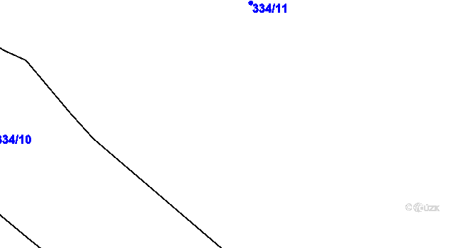 Parcela st. 335 v KÚ Tis u Blatna, Katastrální mapa
