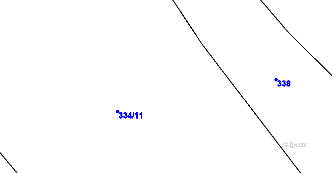 Parcela st. 337 v KÚ Tis u Blatna, Katastrální mapa